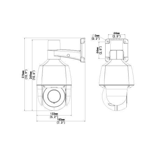 REVO ULTRA 4 Megapixel 5x Optical Zoom PTZ Camera with Two-Way Audio, Siren and Strobe Lights