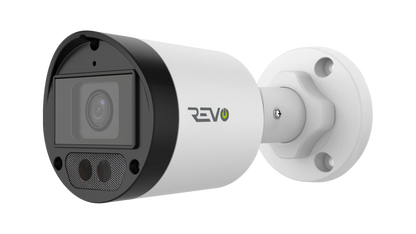 REVO ULTRA 4K Hybrid 8-Channel Surveillance System with 6 Cameras, 2TB Storage, 22’’ LED Monitor and Remote Access