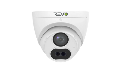REVO ULTRA 4K Hybrid 8-Channel Surveillance System with 6 Cameras, 2TB Storage, 22" LED Monitor and Remote Access