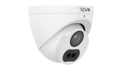 REVO ULTRA 4K Hybrid 8-Channel Surveillance System with 6 Cameras, 2TB Storage, 22" LED Monitor and Remote Access