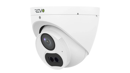 REVO ULTRA 4K Hybrid 8-Channel Surveillance System with 6 Cameras, 2TB Storage, 22" LED Monitor and Remote Access