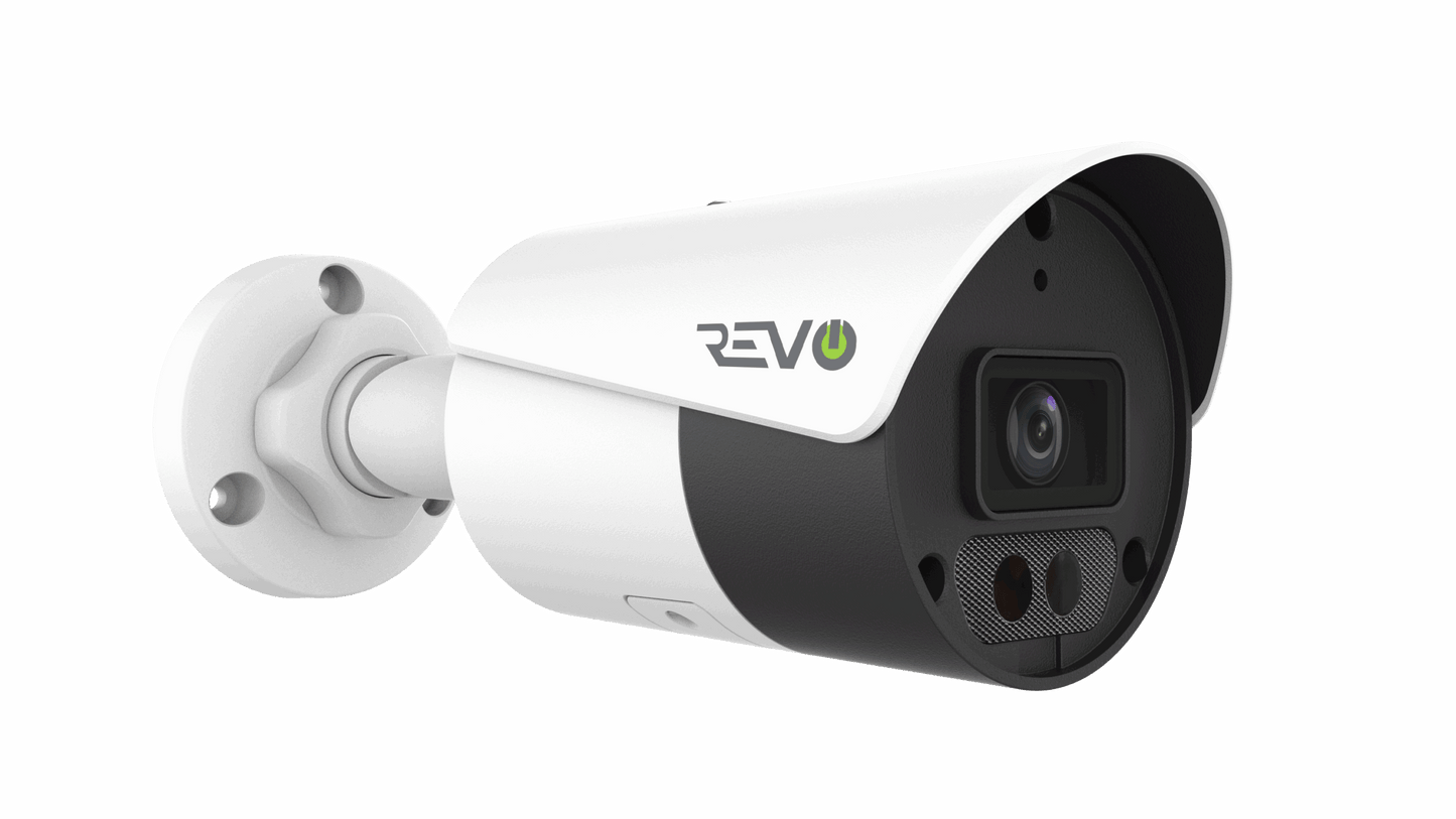 REVO ULTRA 4K (8 Megapixel) Fixed Lens Indoor/Outdoor Bullet Camera w/ 100' CAT5e Cable (Pack of 2)