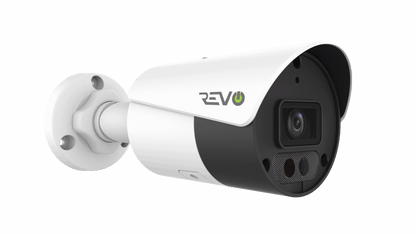 REVO ULTRA 4K (8 Megapixel) Fixed Lens Indoor/Outdoor Bullet Camera w/ 100' CAT5e Cable (Pack of 2)