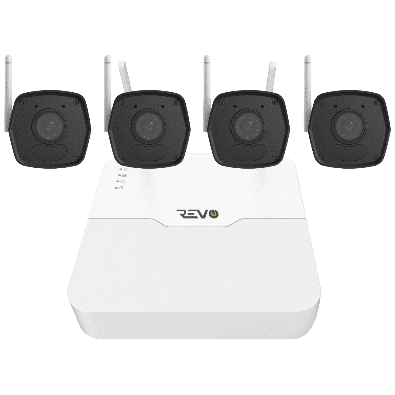 REVO ULTRA Wireless 4CH NVR, 1TB and 4x 1080p Wi-Fi IR Bullet Cameras
