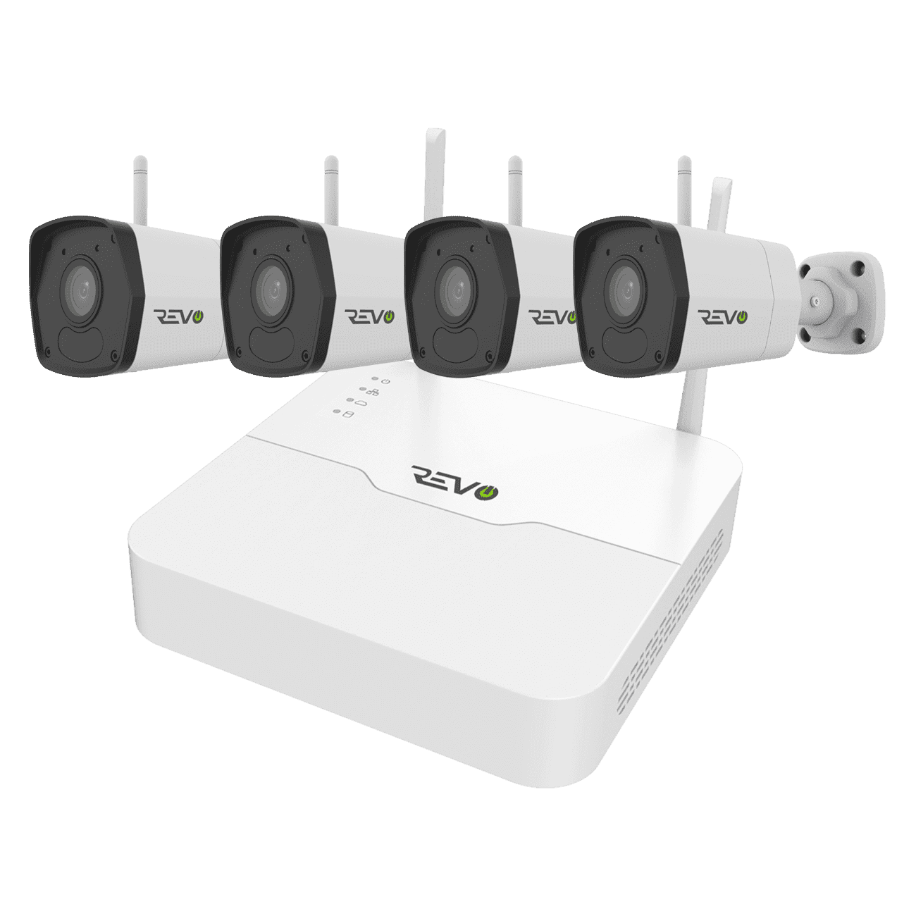 REVO ULTRA Wireless 4CH NVR, 1TB and 4x 1080p Wi-Fi IR Bullet Cameras