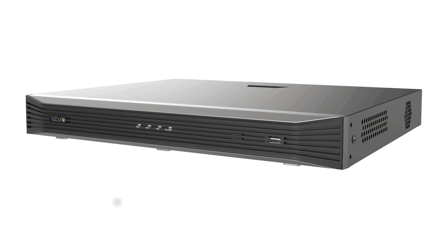 REVO ULTRA 16CH 4K PoE H.265 NVR, 4TB & 8x 5 Megapixel LumeX Cameras with built-in Mic and color night vision – Remote Access Via PC, Mac & Phone