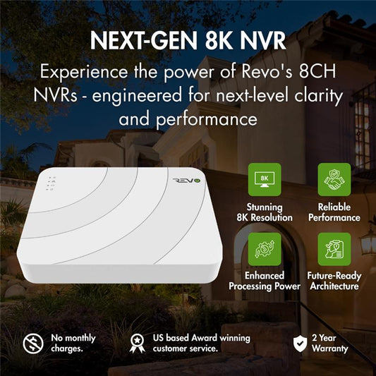 REVO ULTRA 3rd Generation 8CH 1 SATA 8K NVR