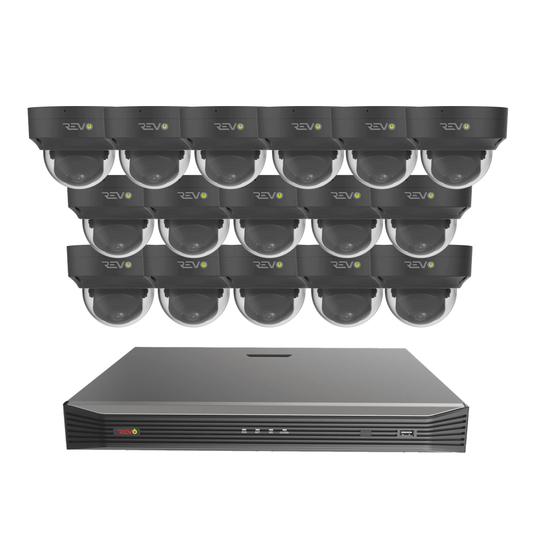 16CH 8K PoE NVR with 16x5MP Lumex Dome Cameras