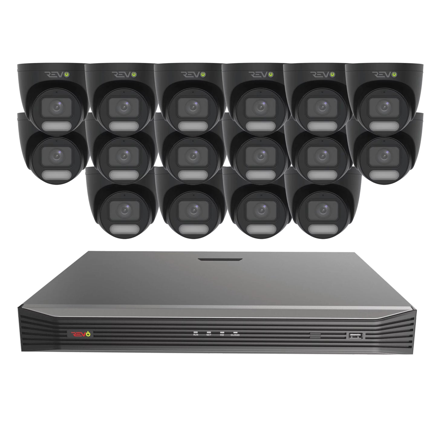 16CH 8K PoE NVR with 16×5MP Lumex Cameras