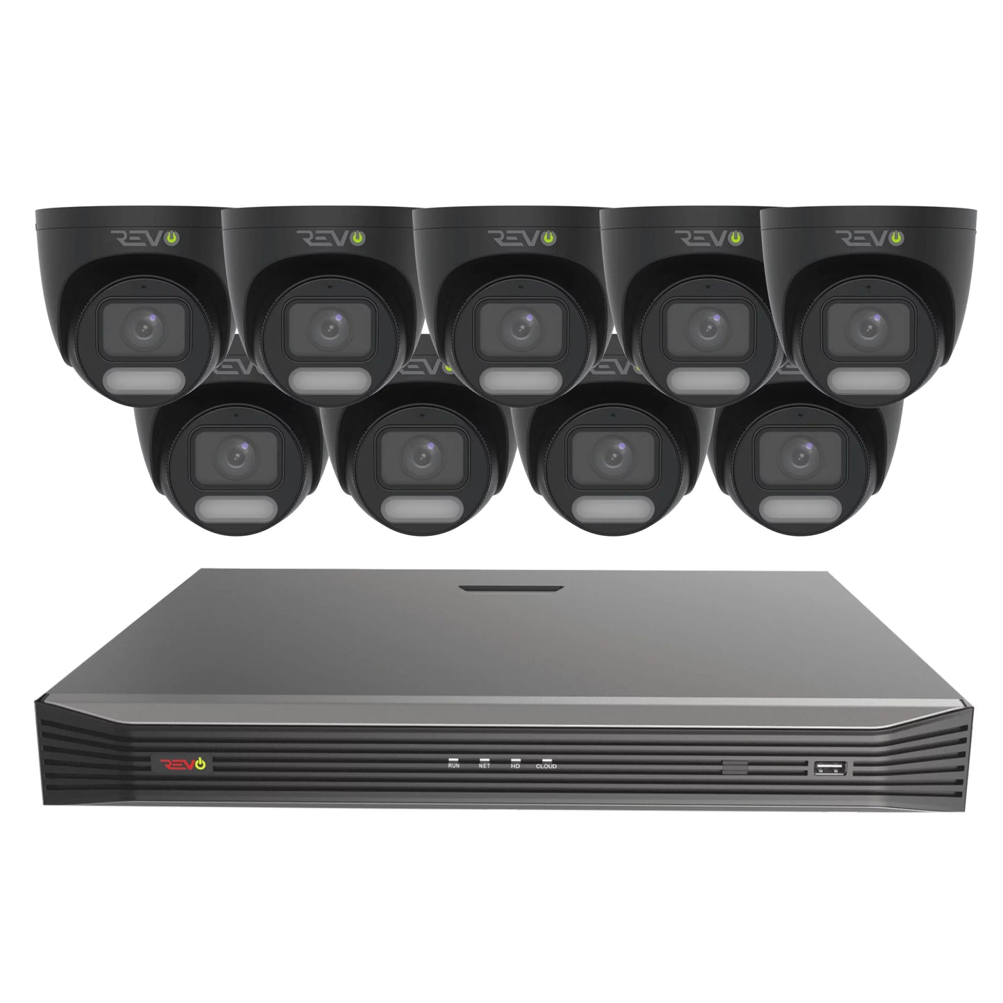 16CH 8K PoE NVR with 9×5MP Lumex Cameras