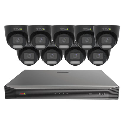 16CH 8K PoE NVR with 9×5MP Lumex Cameras