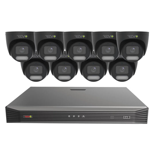 16CH 8K PoE NVR with 9×5MP Lumex Cameras