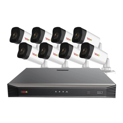 REVO ULTRA 16CH IP Video Surveillance System, 16 CH 4K NVR, 2TB HDD, 8x 4 Megapixel Indoor/Outdoor IR Bullet Cameras - Remote Access via Smart Phone, Tablet, PC & MAC