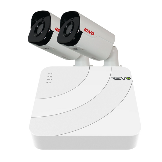 Ultra HD 4 Ch. 1TB NVR Surveillance System with 2 Weather Proof Bullet Cameras
