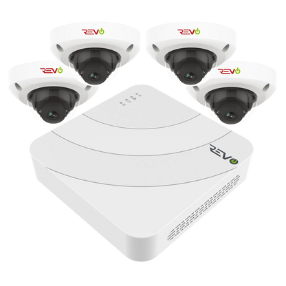 Ultra HD Audio Capable 4 Ch. 1TB NVR Home Surveillance System with 4 Security Cameras