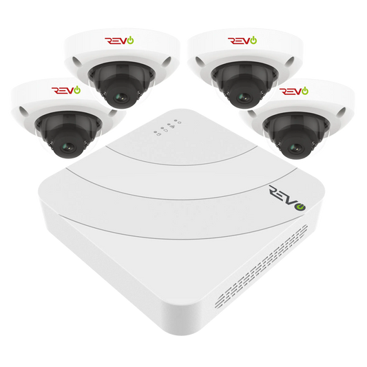 Ultra HD Audio Capable 4 Ch. 1TB NVR Home Surveillance System with 4 Security Cameras