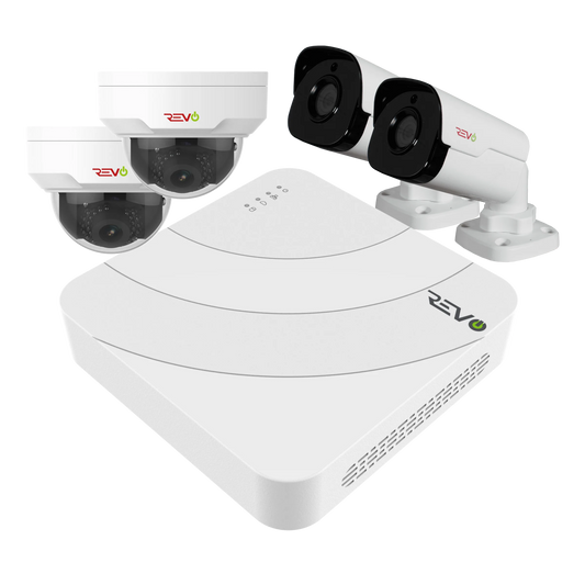 Ultra HD 4 Ch. 1TB NVR Home Surveillance System with 4 Security Cameras