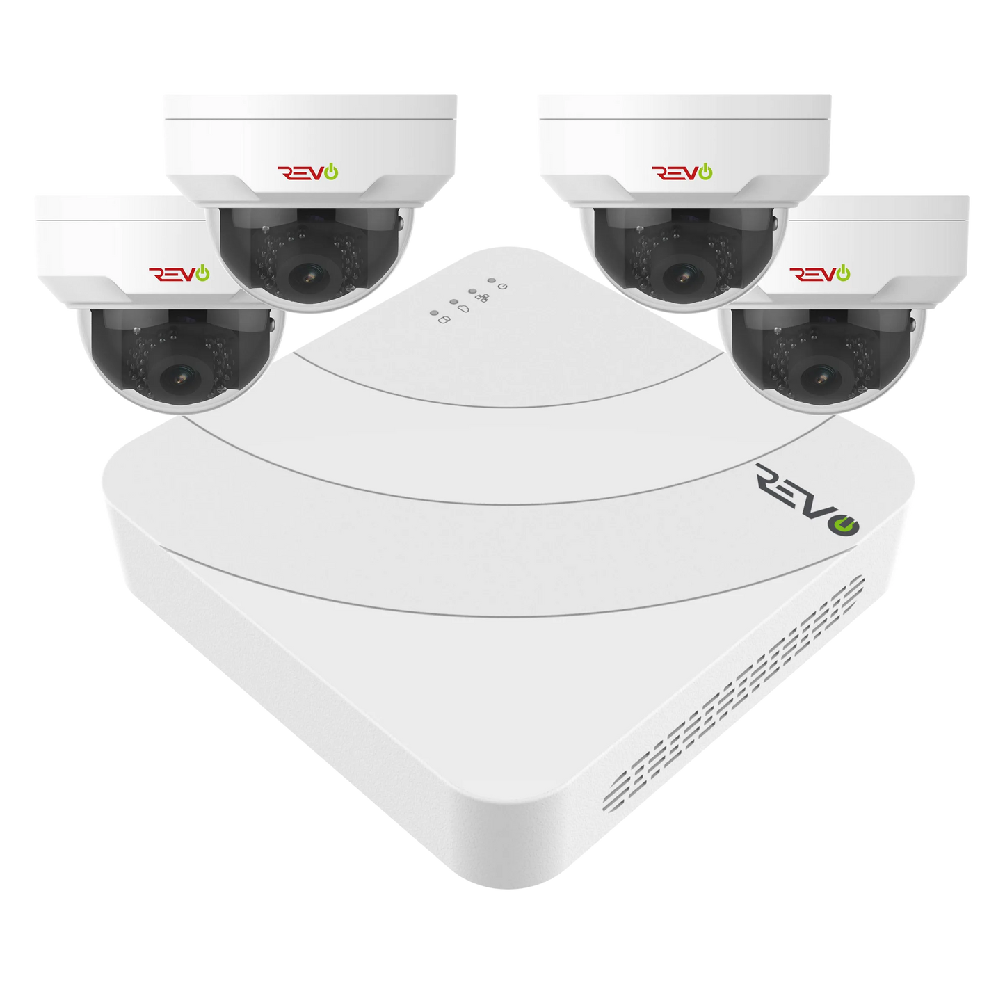 Ultra HD 4 Ch. 1TB NVR Best Surveillance System with 4 4MP Dome Cameras
