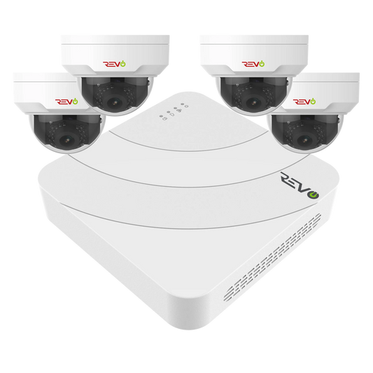 Ultra HD 4 Ch. 1TB NVR Best Surveillance System with 4 4MP Dome Cameras