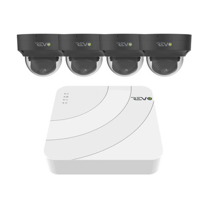 4CH 8K PoE NVR with 4 × 5MP Lumex Dome Cameras