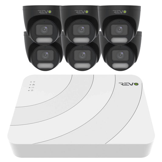 8CH 8K PoE NVR with 6×5MP Lumex Cameras