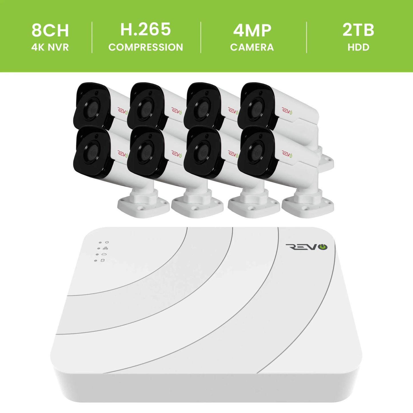 Ultra HD Camera security system with 8 Channel NVR Surveillance