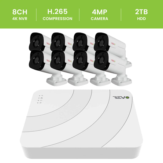 Ultra HD Camera security system with 8 Channel NVR Surveillance