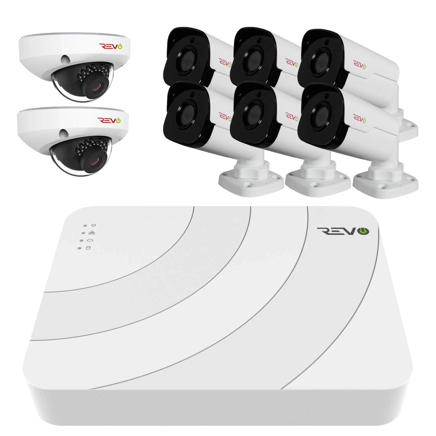 Ultra HD Audio Capable 8 Ch. 2TB NVR Surveillance System with 8 4 Megapixel Cameras