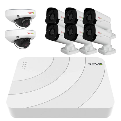 Ultra HD Audio Capable 8 Ch. 2TB NVR Surveillance System with 8 4 Megapixel Cameras