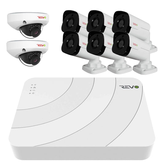 Ultra HD Audio Capable 8 Ch. 2TB NVR Surveillance System with 8 4 Megapixel Cameras