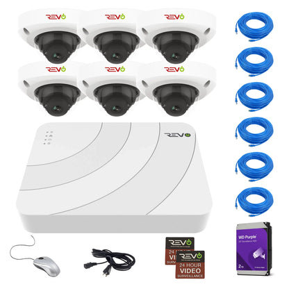Ultra HD Audio Capable 8 Ch. 2TB NVR Home Security System with 6 Security Cameras