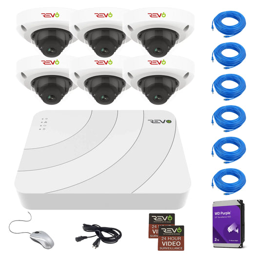 Ultra HD Audio Capable 8 Ch. 2TB NVR Home Security System with 6 Security Cameras
