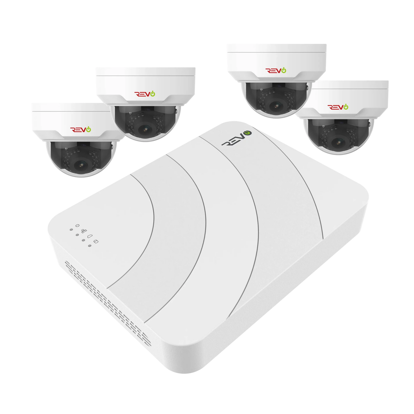 Ultra HD 8 Ch. 2TB NVR Surveillance System with 4 4MP Mini Vandal Dome Cameras