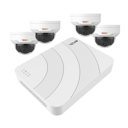 Ultra HD 8 Ch. 2TB NVR Surveillance System with 4 4MP Mini Vandal Dome Cameras