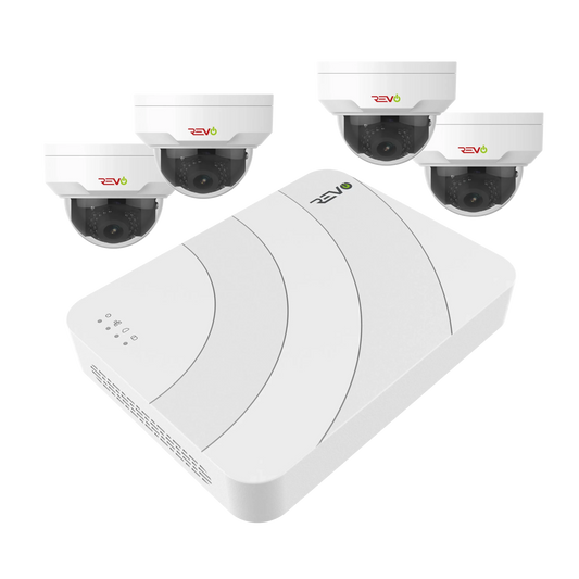 Ultra HD 8 Ch. 2TB NVR Surveillance System with 4 4MP Mini Vandal Dome Cameras