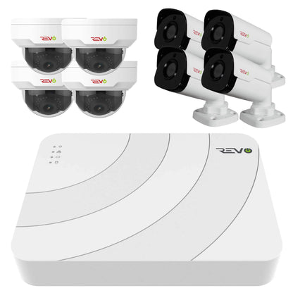 Ultra HD 8 Ch. 2TB NVR Home Camera System with 8 4MP Indoor/Outdoor Security Cameras