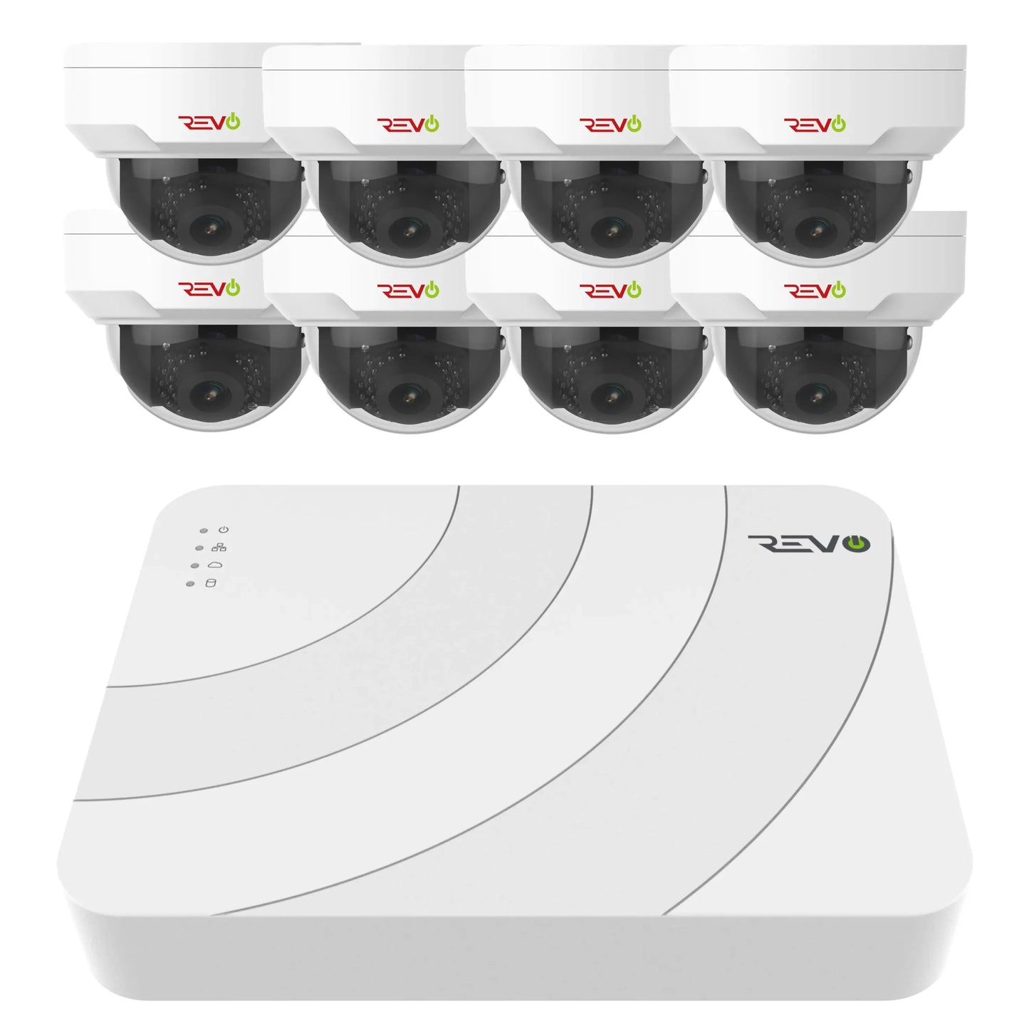 Ultra HD 8 Ch. 2TB NVR Home Surveillance System with 8 Security Cameras