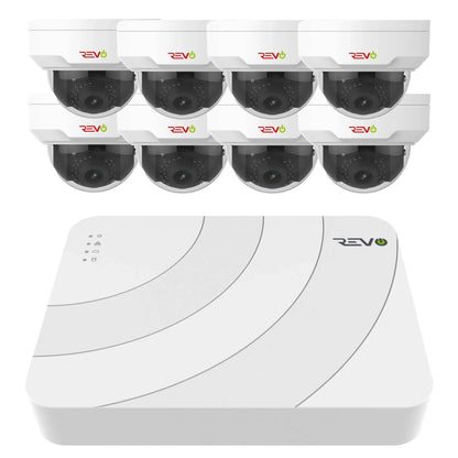 Ultra HD 8 Ch. 2TB NVR Home Surveillance System with 8 Security Cameras