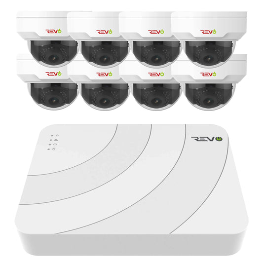 Ultra HD 8 Ch. 2TB NVR Home Surveillance System with 8 Security Cameras