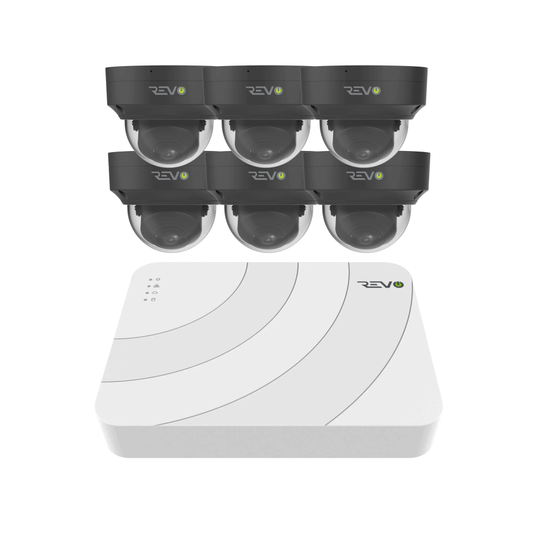 8CH 8K PoE NVR with 6x5MP Lumex Dome Cameras