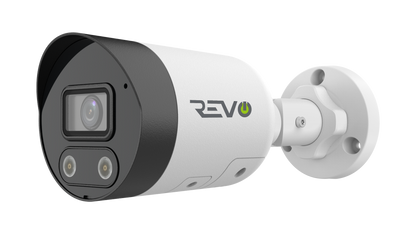 REVO ULTRA LumeX 2.0 4K AI Bullet Security Camera with Color Night Vision & Active Deterrence