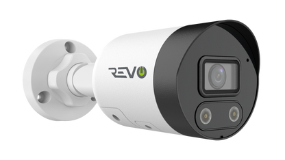 REVO ULTRA LumeX 2.0 4K AI Bullet Security Camera with Color Night Vision & Active Deterrence