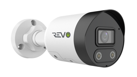 REVO ULTRA LumeX 2.0 4K AI Bullet Security Camera with Color Night Vision & Active Deterrence