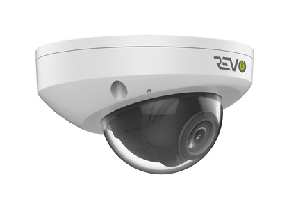 Ultra HD Audio Capable 4 Megapixel Vandal-Resistant IP Surveillance Mini Dome Camera (Pack of 2)