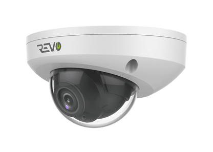 Ultra HD Audio Capable 4 Megapixel Vandal-Resistant IP Surveillance Mini Dome Camera (Pack of 2)