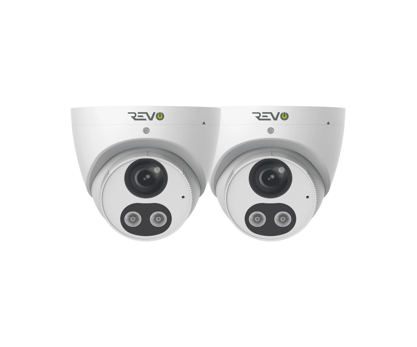 REVO UTLRA True 4K HD Smart Active Deterrence Turret Camera with 2-Way Audio(Pack of 2)