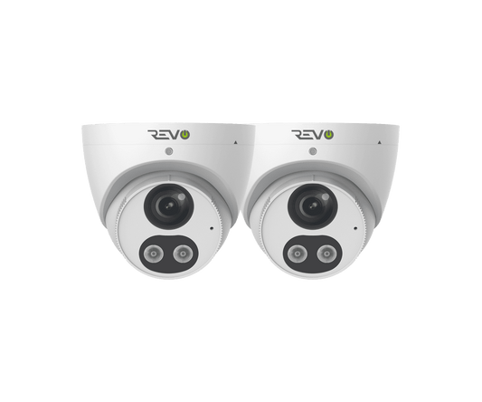 REVO UTLRA True 4K HD Smart Active Deterrence Turret Camera with 2-Way Audio(Pack of 2)