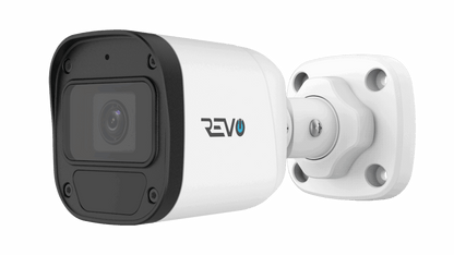 REVO ULTRA BLUE SERIES 8CH 4K PoE H.265 NVR, 2TB & 6x 5 Megapixel Indoor/Outdoor IR Cameras with built-in Mic – Remote access via PC, MAC & Phone