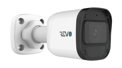 REVO ULTRA BLUE SERIES 16CH 4K PoE H.265 NVR, 4TB & 8x 2K (4 Megapixel) Indoor/Outdoor IR Cameras with built-in Mic – Remote access via PC, MAC & Phone  