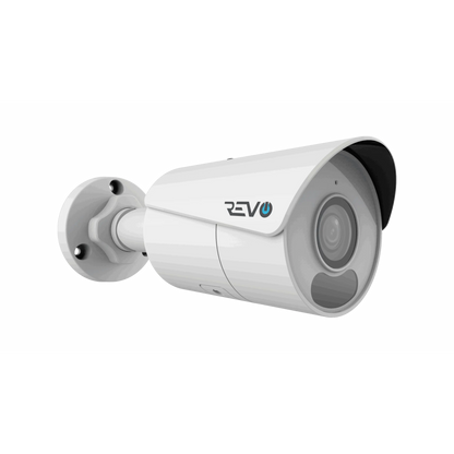 REVO ULTRA BLUE Series 4K (8 Megapixel) H.265 Indoor/Outdoor IR Bullet Camera with built-in Mic & 60ft CAT5e pre-made cable